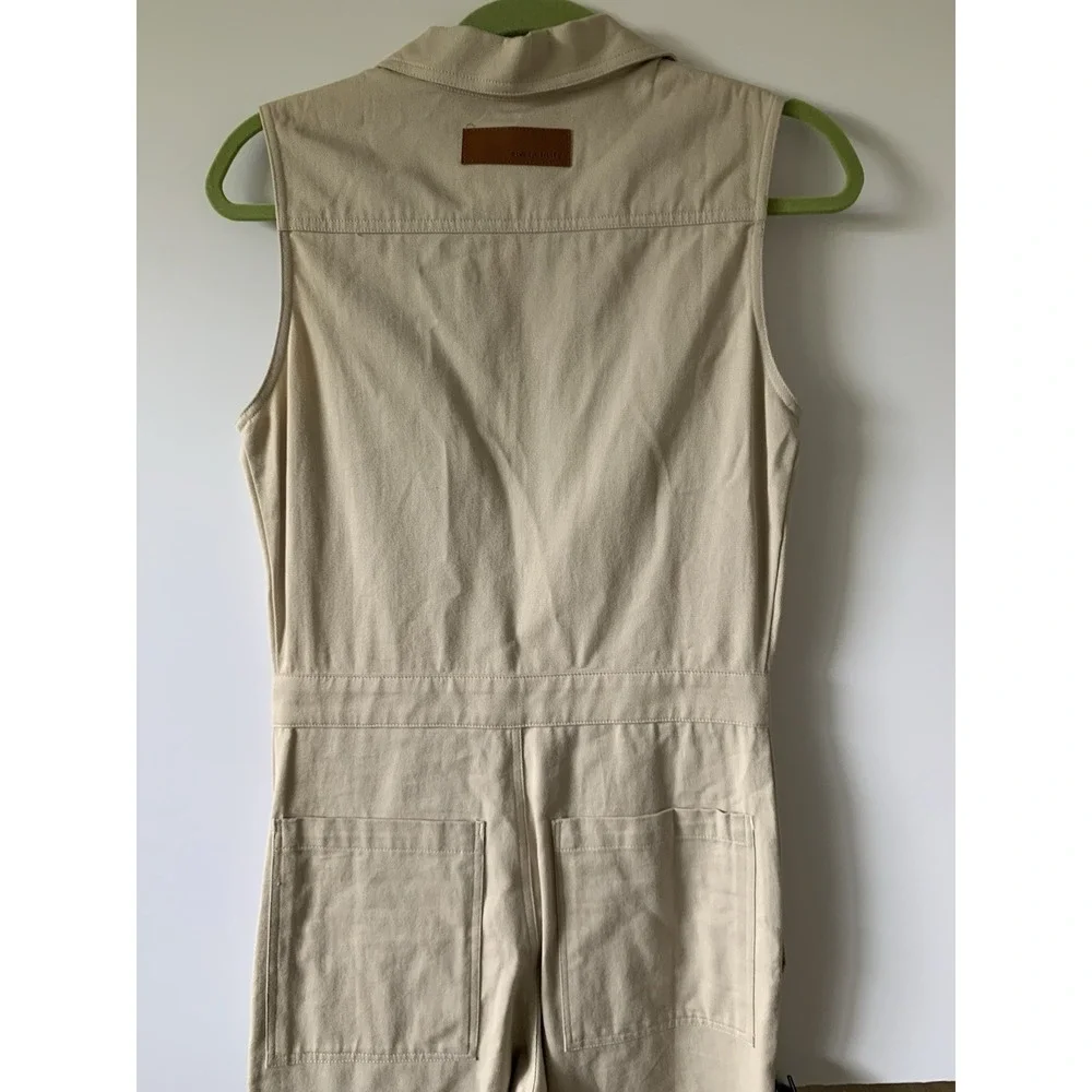 NWT Rivet Utility Westsider Jumpsuit, Sleeveless, Beige Light Khaki, Size XS - Picture 4 of 12